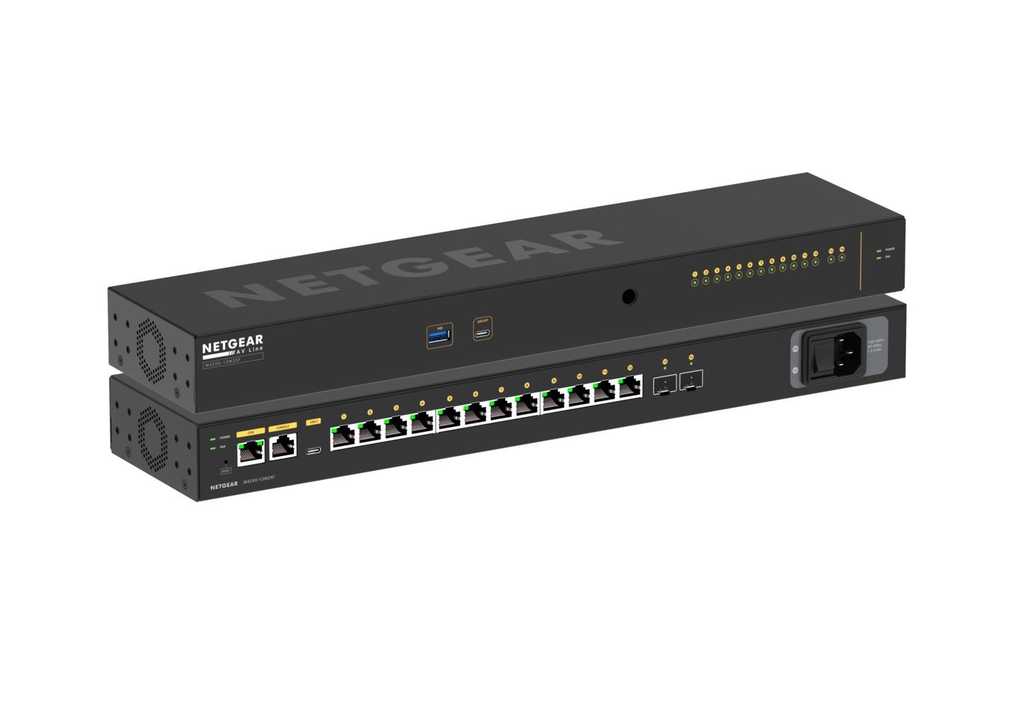 NETGEAR - M4250 14-Port 12M2XF Stackable Managed Switch