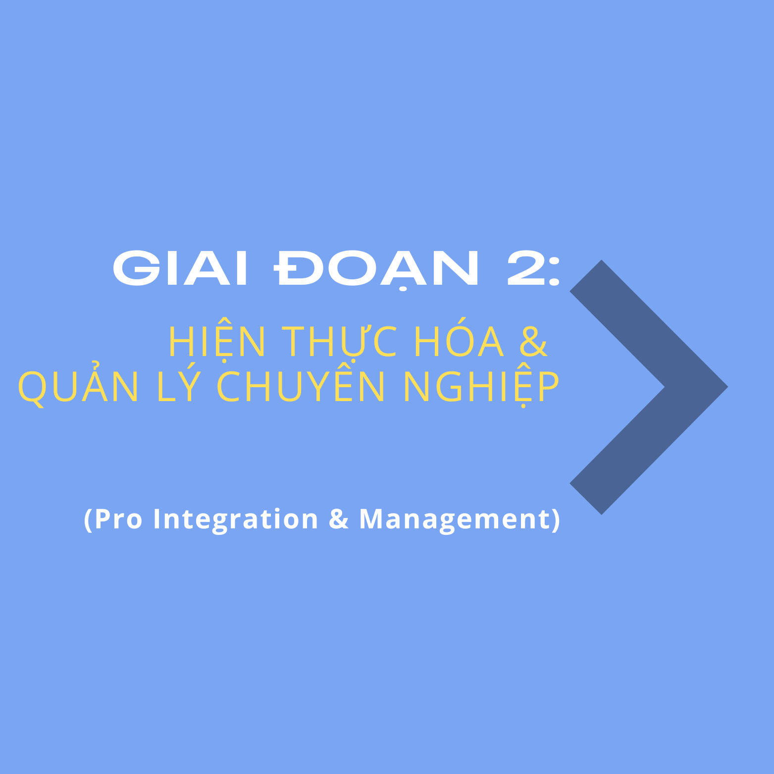 GIAI ĐOẠN 2: HIỆN THỰC HÓA & QUẢN LÝ CHUYÊN NGHIỆP