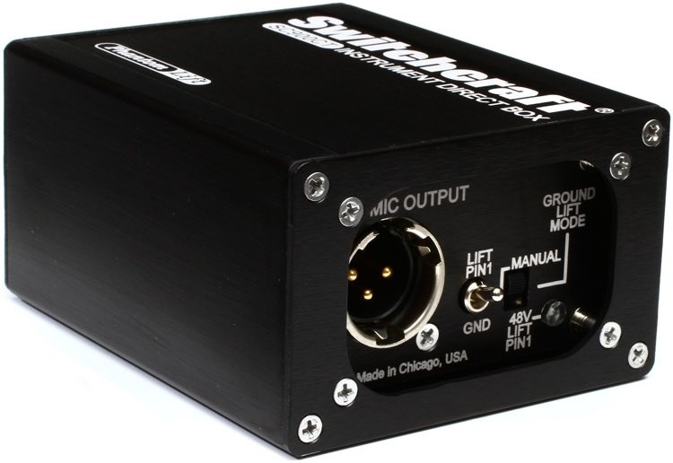 SWITCHCRAFT - SC900CT Instrument DI Box w/ Phantom Lift