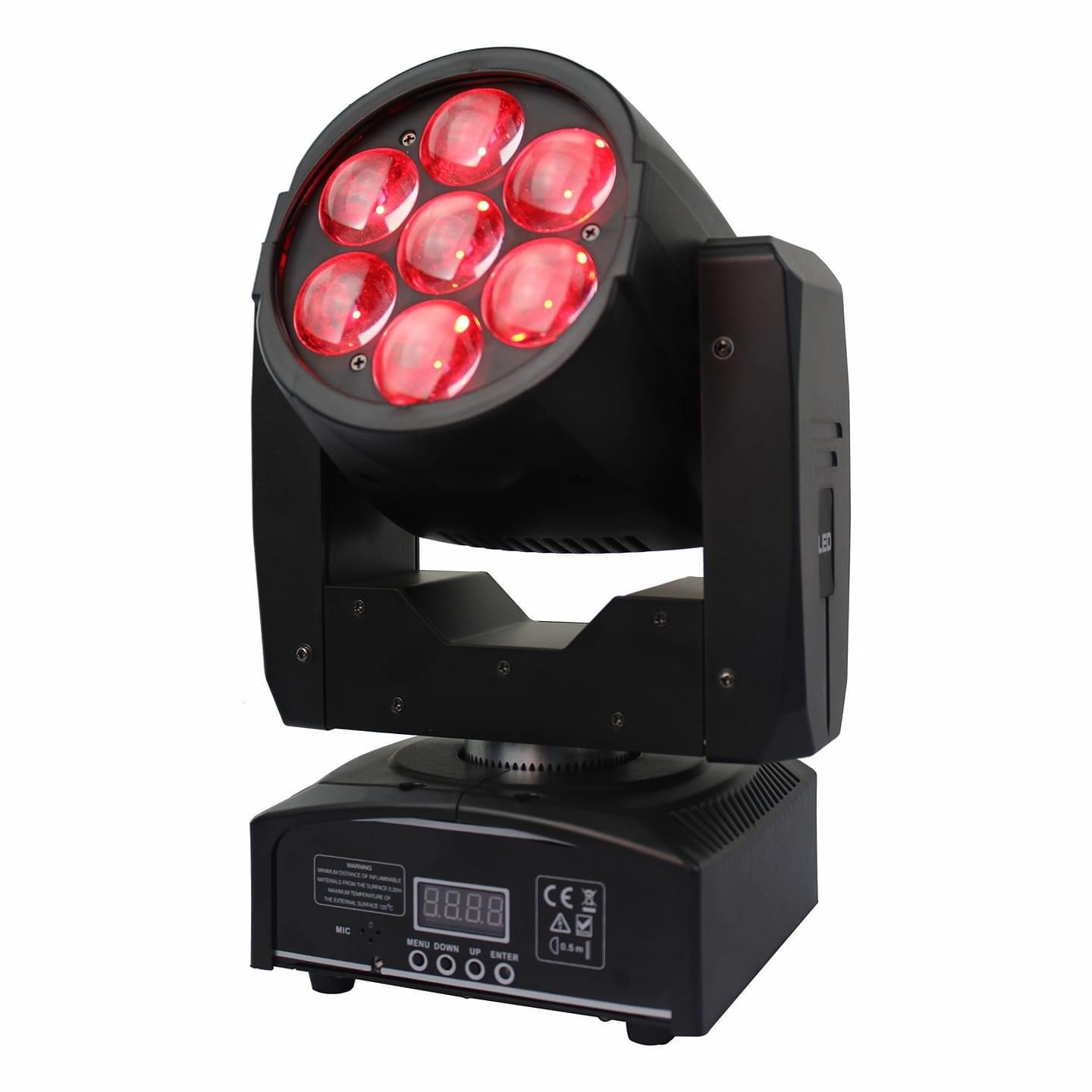 7pcs 12w RGBW LED Wash Moving Head Light With Zoom - BH-BLM0712Z
