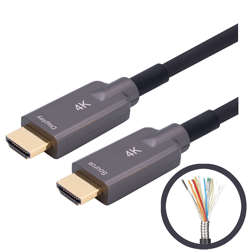 Cáp quang chủ động HDMI 4K AA bọc thép