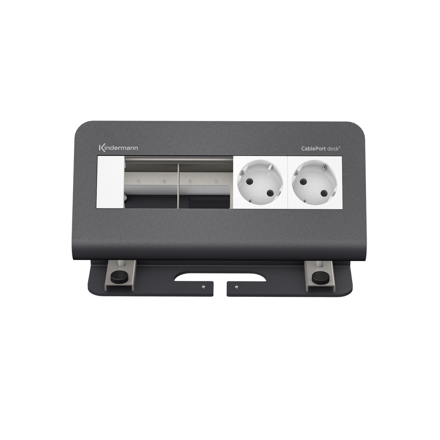 CablePort desk² 4-fold 2 x mains (Pic 1)