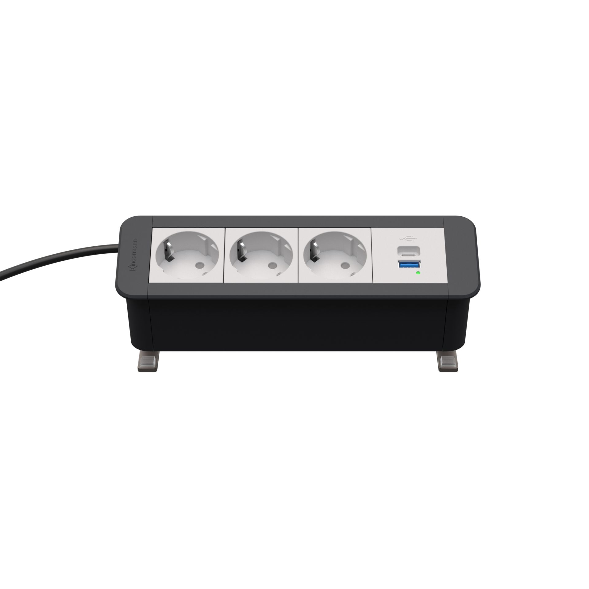 CablePort Office desk 4f 3xm 1xUSBA - C