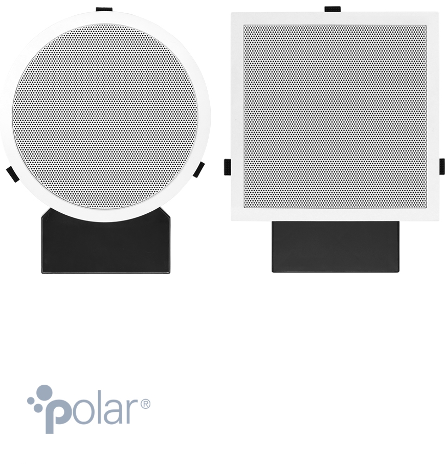 Loa tích hợp hai đường tiếng với góc phân tán 180°. Loa trầm 5,25” + loa tweeter vòm 1”, công suất 80 watt.