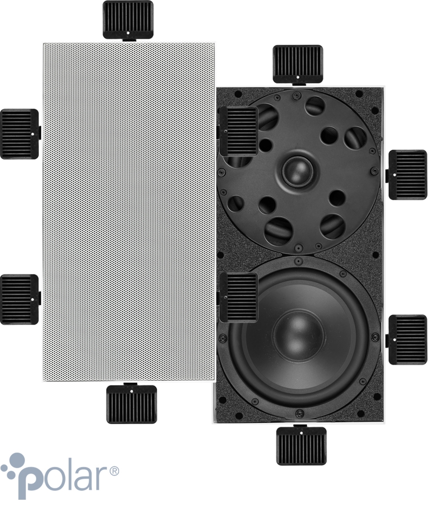 Loa tích hợp ba đường tiếng cao cấp không viền với góc phân tán 180°. 2 loa trầm 6,5” + 1 loa tweeter vòm, công suất 240 watt.