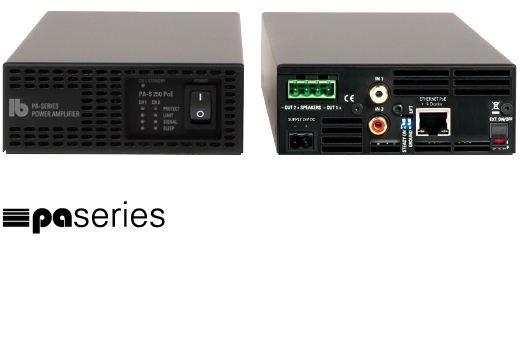 PA-S 250 PoE DANTE Bộ khuếch đại nhỏ gọn với DSP, PoE và DANTE
