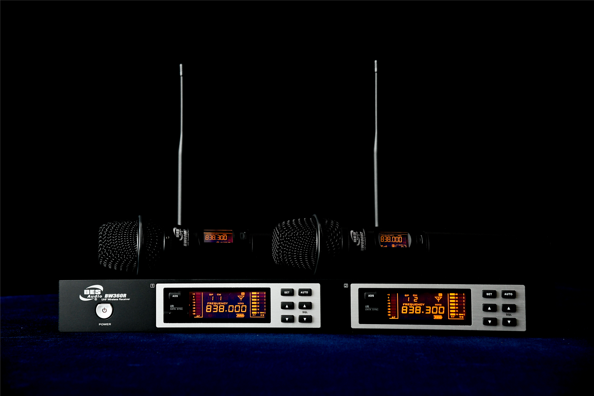 Bộ micro không dây 2 mic cầm tay - BES AUDIO - Bes 360 Set