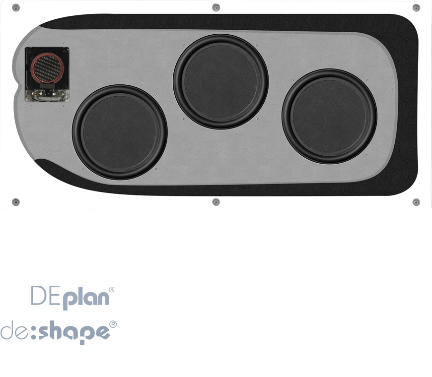 DE-PLAN 600 INSIDE: Loa Tàng Hình Flagship 360W (3x6